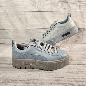 Puma Mayze x Dixie D'Amelio Women's 8 Blue Platform Sneakers 390566-01